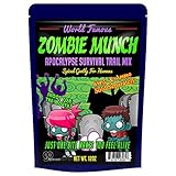 Zombie Munch Apocalypse Survival Trail Mix – Healthy Survivalist Gift Funny Trail Mix Gift Bag Resealable Funny Healthy Gifts Zombie Gifts Gag Gifts for Men Zombie Munch Trail Mix