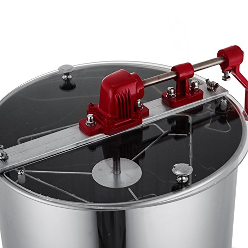 image for BestEquip Manual Honey Extractor 3 Frame Bee Extractor Stainless Steel