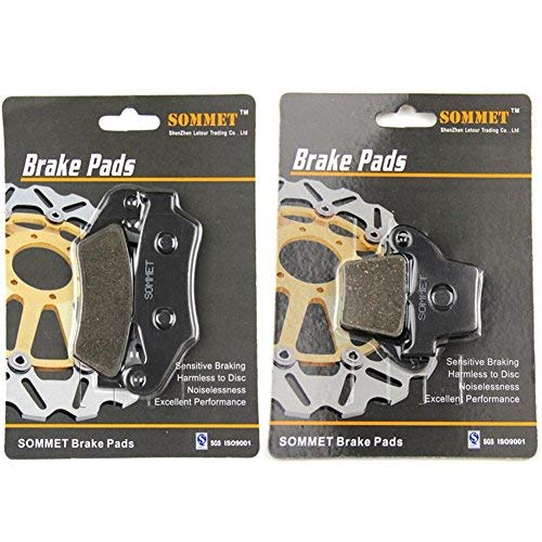 SOMMET Motorcycle front and rear brake pads for Honda CR 125 R CR 250 R 2002-2007 CRF 250 R/X 2004-2022 CRF 450 R/X 2002-2022 LT185-346