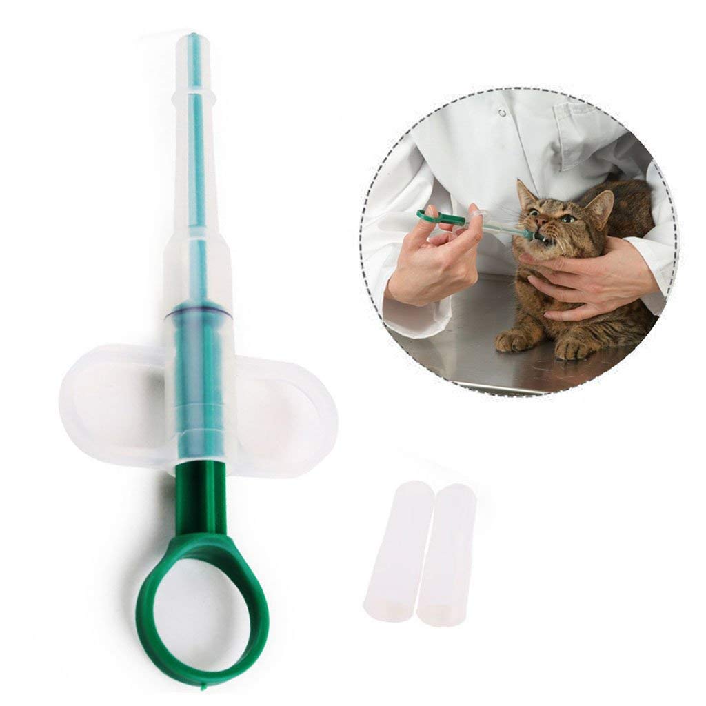 Gearmax® Pet Pill Syringe Injector Pet Pill Dispenser, Cat Pill Popper with Soft Tip Capsule Tablet Pill Feeder for Cats Baby Small Animals Puppy Kitten