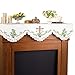 Embroidered Lily And Cross Easter Mantel Scarf