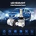 Catinbow H4 (9003, HB2) LED Headlight Bulbs Hi /Lo Beam 7200LM Super Bright COB LED Headlight Bulbs Conversion Kit Plug & Play Automotive Headlamp Bulb 6000K Cool White (2 Pack)