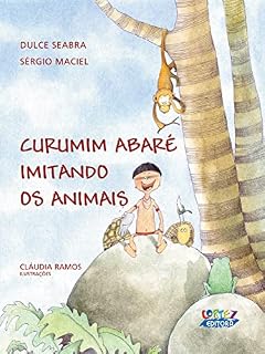 Livro Curumim abaré imitando os animais