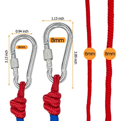 Wukong Fishing Magnet Rope w/Carabiner, 6MM x 20M(65ft) Nylon Twisted Braided Rope,550 Lbs Breaking Strength All-Purpose Braided Rope Sports, Pet Toys, Crafts & Indoor Outdoor Use - Thumbnail 7