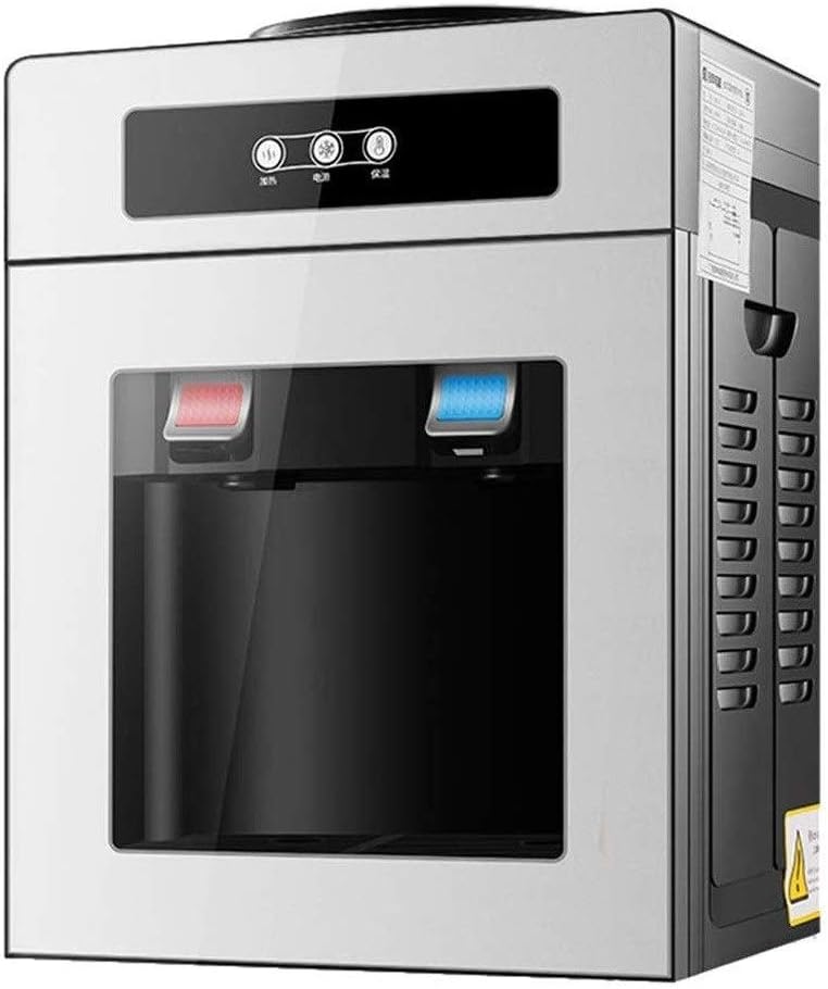 DYFYF Premium Hot/Cold Top Loading Countertop Water Cooler Dispenser UL/Energy Star Approved- Glod (Color : Silver, Size : Ice/warm/hot)