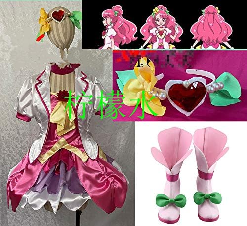 Amazon 美品 ウイッグ 靴 付コスプレ衣装ヒーリングっど プリキュア キュアグレース コスプレ 仮装 通販