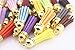 110 Mixed Color 1-1/2 inch Faux Suede Tassel 38 MM Tassel with CCB Cap for Keychain Cellphone Straps Jewelry Charms (Gold Cap)