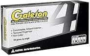 Galeton 11204-XL Powder Free Nitrile 4 mil Disposable Gloves, Black