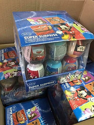 Super Surprise Surprise Eggs 18 pcs Mickey Mouse , Priness, Minnie, Super man, Frozen etc character Inside