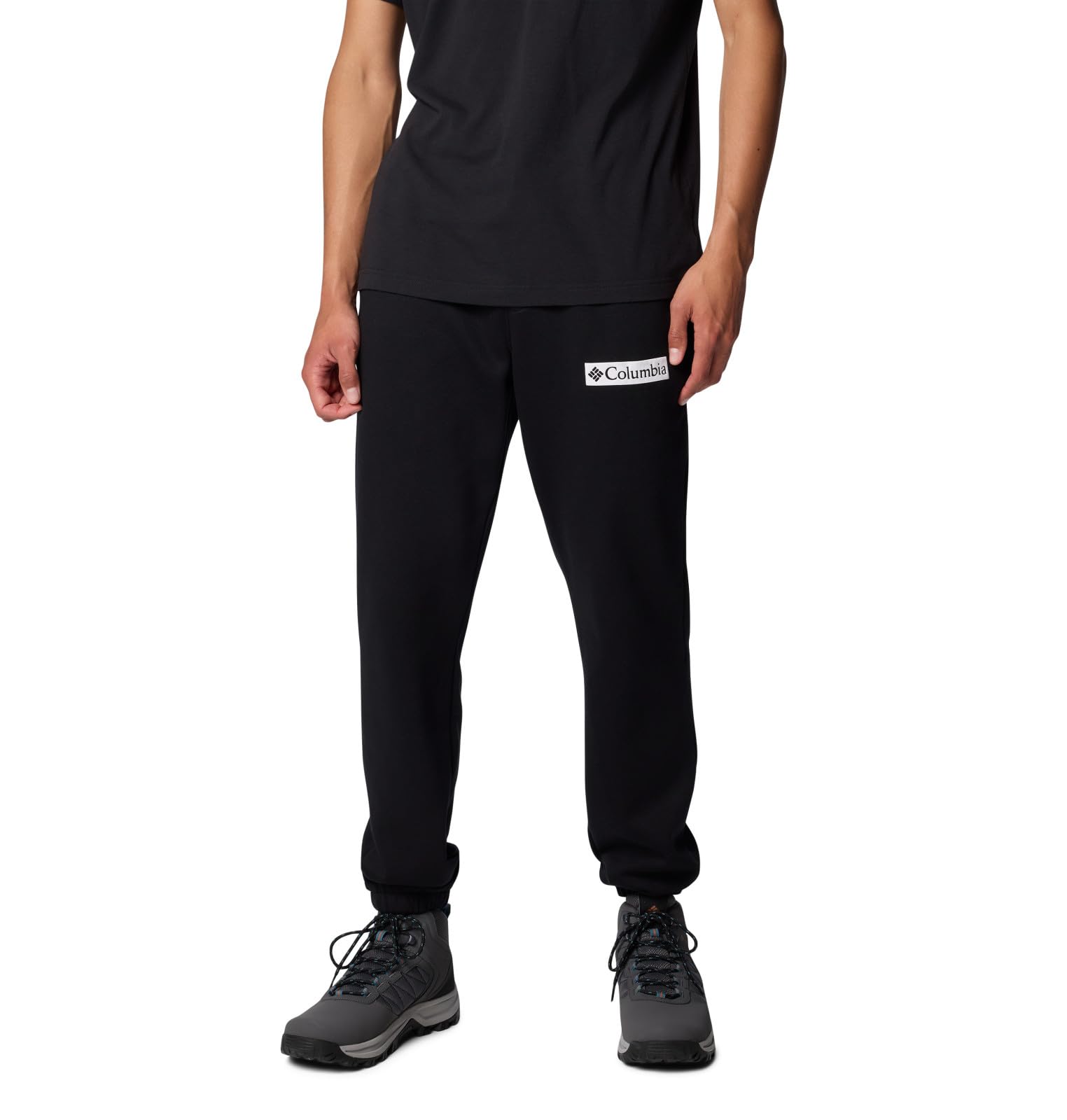 Columbia Men’s Trek Jogger, Black/Puff Box Gem Logo, X-Small