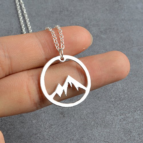 1 Hundred+Mountain+Necklace+Message+Sliver