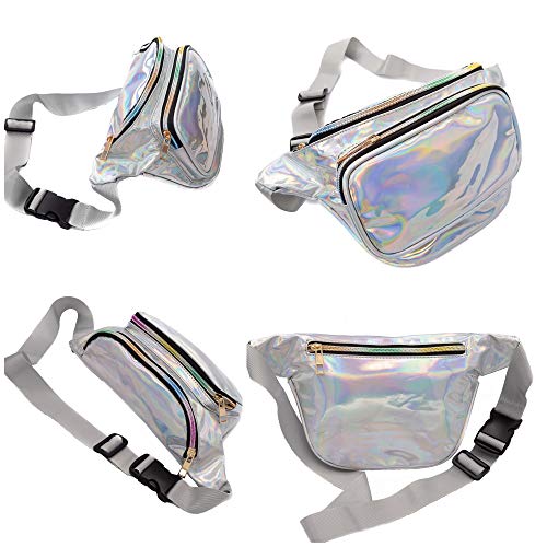 3 Holographic+Fanny+Pack+Belt+Extender