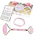 Jade Roller + Semi-Precious Gemstone Bracelet - Jade Roller For Face, Jade Roller Massager, Pink Jade Roller, Jade Facial Roller, 100% Natural Rose Jade Roller, Anti Aging Therapy By SelfyCare