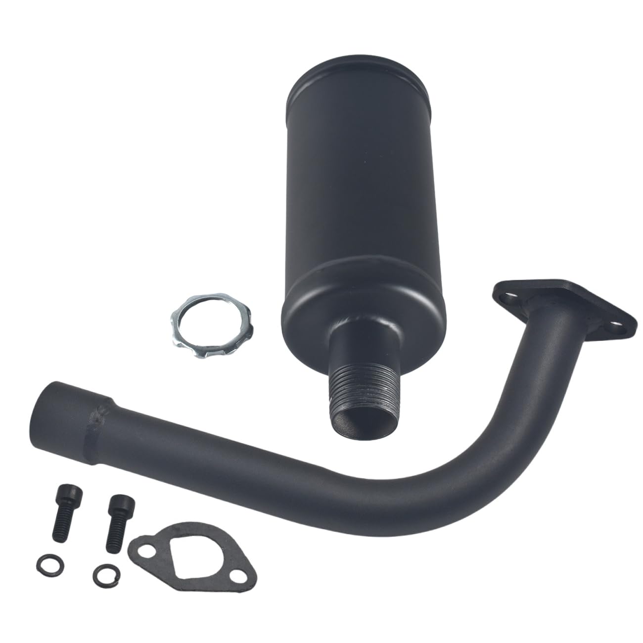 Photo 1 of Upgrade Exhaust Pipe with Muffler For Coleman Powersports CT200U BT200X CT200u-ex,212cc 196cc/6.5HP Go Kart and Gas Mini Bike Black