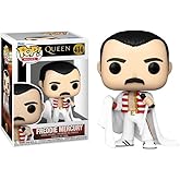 Funko Queen - Freddie Mercury with Cape + Pop Protector: Pop! Rocks Vinyl Figure (Gift Set Bundled with ToyBop Brand Box Protector Collector Case)