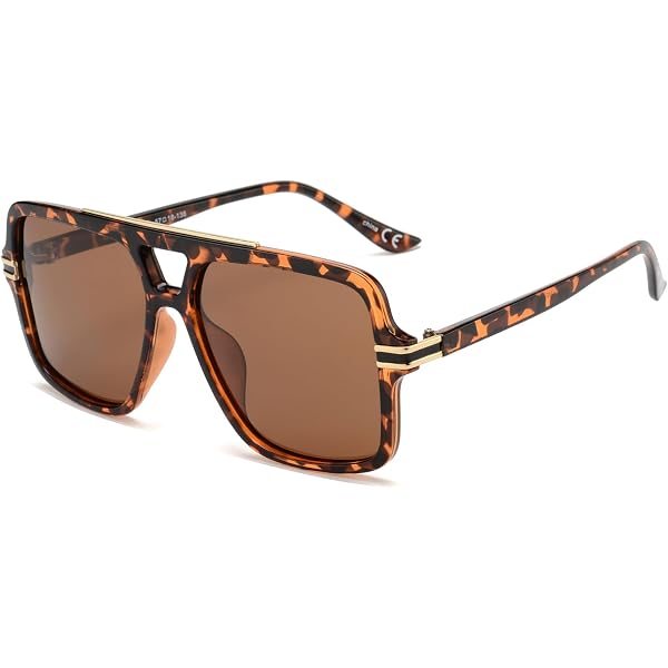Amazon.com: XPL NEW SUCCESS SUN 6 MATTE TORTOISE SUNGLASSES  display picture 2