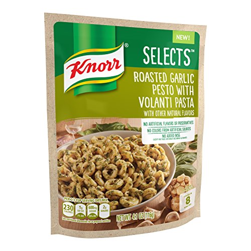 Knorr Selects Pasta Side Dish, Roasted Garlic Pesto with Volanti Pasta, 4.1 oz - Thumbnail 4