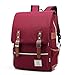 Mn&Sue Laptop Backpack for Men & Women, Durable Backpack for Travel, USB Charging Port, Casual Unisex British Style Daypack