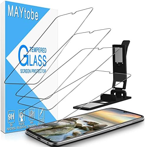 MAYtobe Moto Z4 Display Protector – Tempered Glass For Moto Z4,Moto Z4 Play Display Protector [Easy Installation Tray] Anti Scratch, Bubble Free, 4-Pack