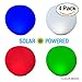 POP 12-inch Floating Pool Lights, Solar Powered LED Glow Balls, 4 Changing Colors, Waterproof, Inflatable, Floatable Swimming Pool Decor for Outdoor Party Garden Pond Patio Lawn, 4 Pack