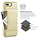 ZVE Case for Apple iPhone 8 Plus and iPhone 7 Plus, 5.5 inch, Slim Leather Wallet Case with Credit Card Holder Slot Pocket Protective Case Cover for Apple iPhone 7 Plus / 8 Plus 5.5 - Gold