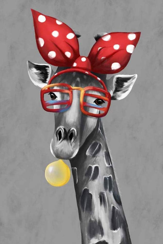 AIMUKILADO DIY 5D Diamond Painting Giraffe by Number Kits, Giraffe Full