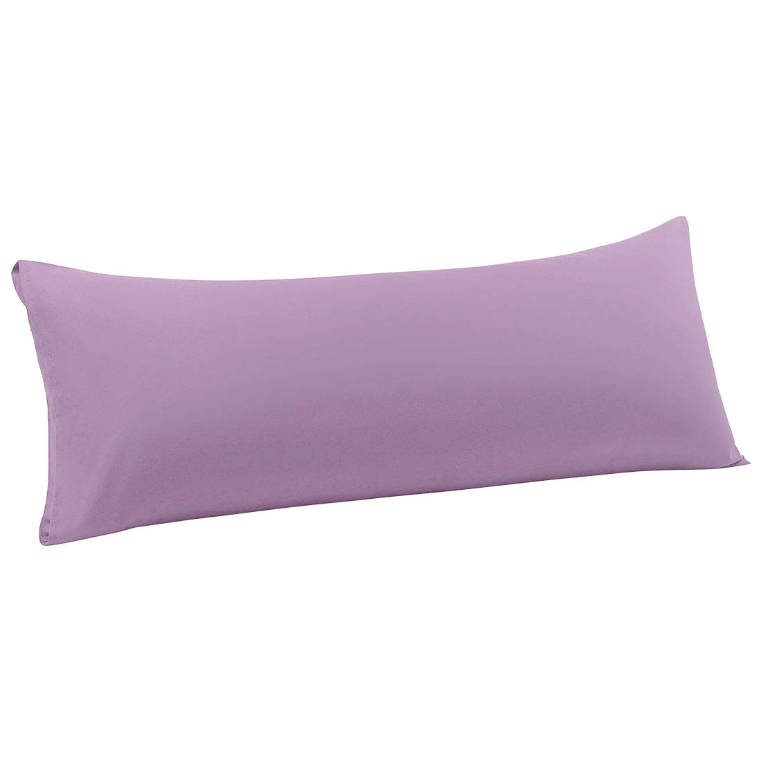 PiccoCasa Body Pillow Cover with Envelope Closure, Pillow Case for Long Bolster Pillow, Soft 110 Gsm Microfiber Body Pillow Covers Violet Body(51cmx152cm)