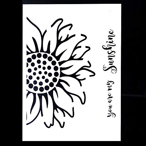 1 Decorative+Sunflower+Template+Painting+Furniture
