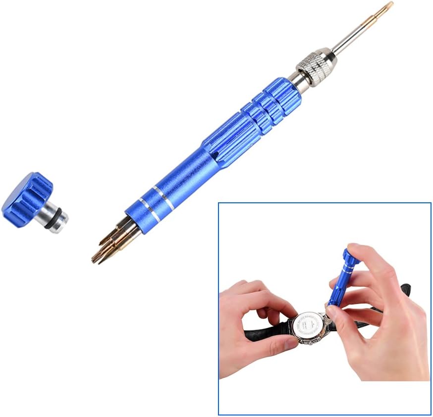 Professional Watch Repair Tool Kit - Watchmaker Tool Kit, Including Watch Back Case Holder Opener Link Remover Spring Bar Tool Set and More, Storaged in Carry Case (141pcs): Home Improvement