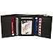 Genuine Leather Wallets For Men - Trifold Slim Mens Wallet RFID Blocking With Flip Up ID Window,Black Full Grain