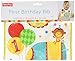 Fisher-Price Circus 1St Birthday Vinyl Baby Bib (Pack Of 1), Multicolor, 13