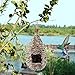 Kimdio Bird House,Winter Bird House for Outside Hanging,Grass Handwoven Bird Nest,Hummingbird House,Natural Bird Hut Outdoor,Birdhouse for Kids,Songbirds House