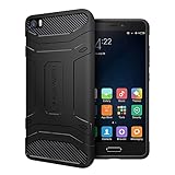 KAPAVER Xiaomi Mi5 Tough Rugged Case Cover - Solid Black Shock Proof Bumper Case