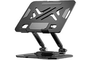 Laptop Stand, Laptop Stand for Desk with 360° Rotating Base