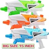 3 Pack Super Water Shooter Gun, High Capacity Water Soaker Blaster Squirt Toy for Swimming Pool Party Sand Beach Game, Outdoor Summer Water Fighting Toy for Adult Child Boy and Girl
