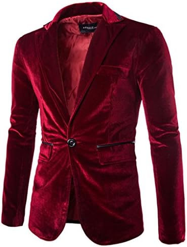 Men's Stylish Peaked Lapel Blazer Jacket