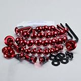 Pro Bolt Aluminium Fairing Kit Kawasaki ZX-R636 C1-C2 Ninja Red