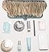 PULAMA 1920s Crossbody Bag for Women, Vintage Evening Clutch Purse Wallet, Coffee