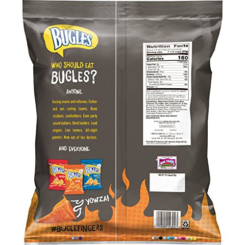 Bugles Crispy Corn Snacks Hot & Spicy, 14.5 Ounce (Pack of 6) Pricepulse