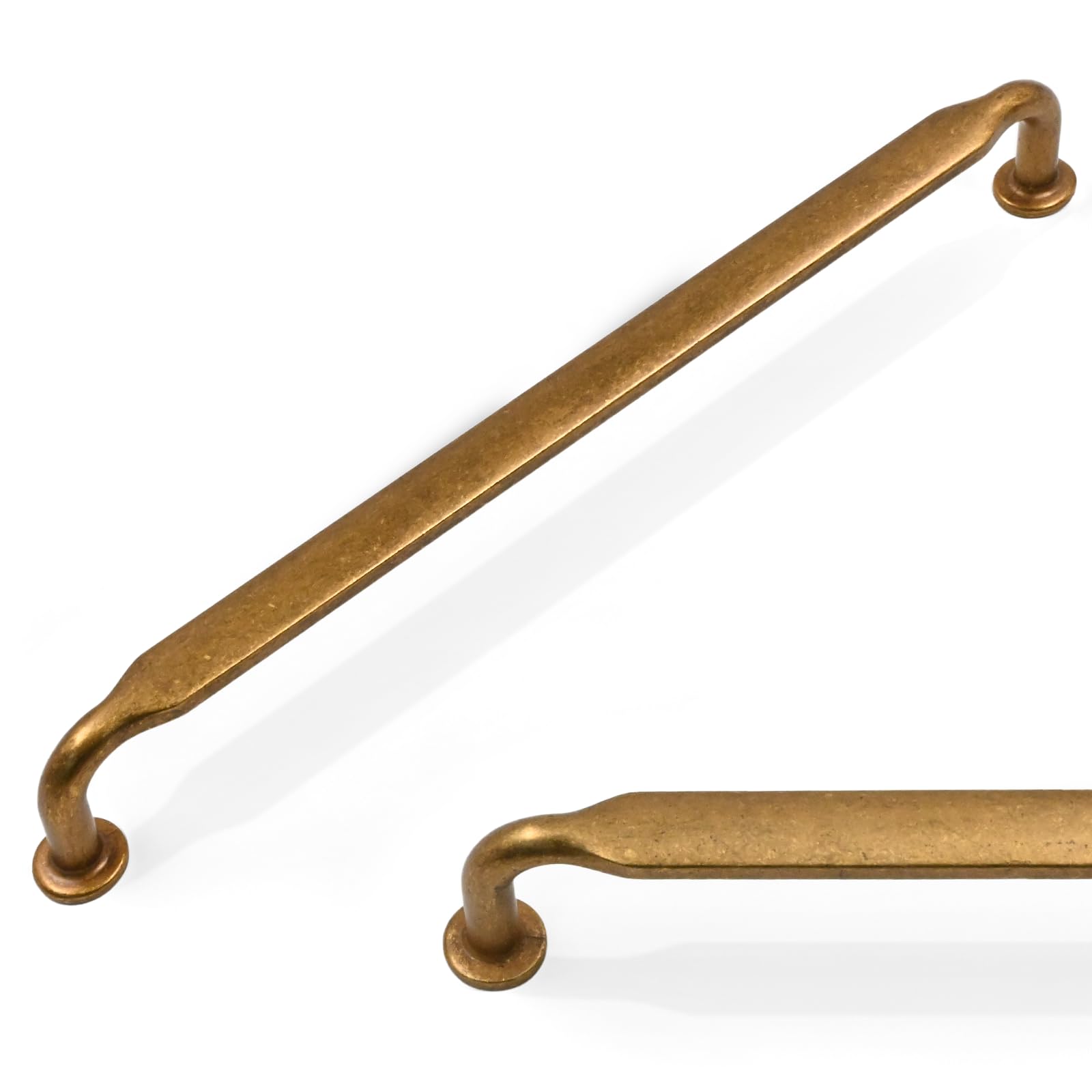 Photo 1 of Talentedeco 10 Pack Antique Brass Cabinet Pulls 10 Inch(254mm) Kitchen Cabinet Handles Vintage Retro Cabinet Hardware for Drawer Pulls