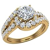 Glitz Design Engagement Rings for women 14K Gold