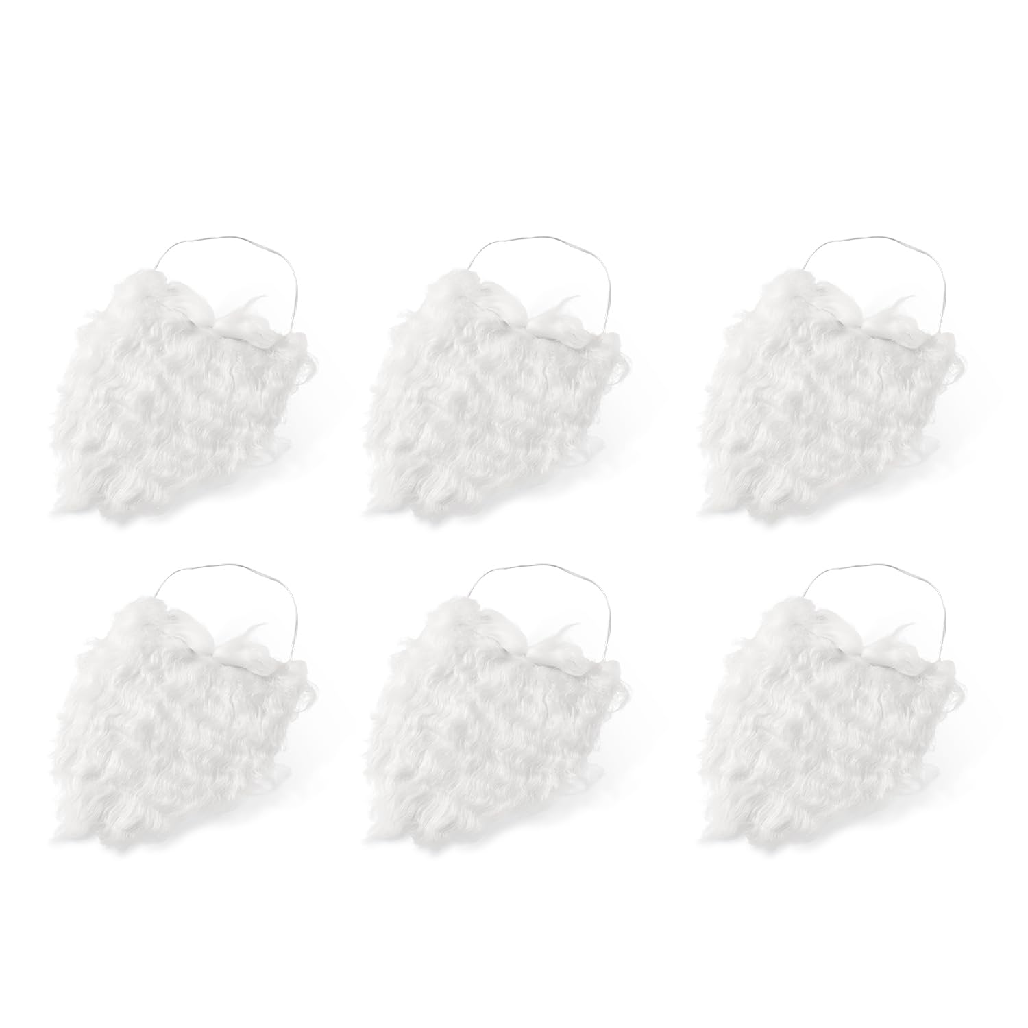 AOVNA Santa's Beards White Fake Beard Christmas Santa Claus Beard Fake Santa Beard Christmas Beard Christmas Dressing Up Accessory (6)