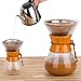 Outon Coffee Filter Pour Over Coffee Maker - Resuable 12 Cups Stainless Steel Coffee Dripper with Silicone