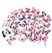 Vovotrade 12Pcs 3D Butterfly Magnet Wall Stickers Thanksgiving Christmas (Pink)