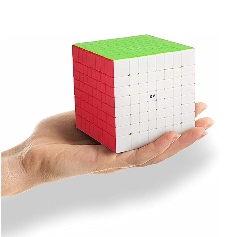 XMDCuber QY Toys Stickerless Speed Cube 8x8, Magic Cube 8x8x8 Puzzle 70 mm, Difficult Challenge, Christmas Birthday Gift