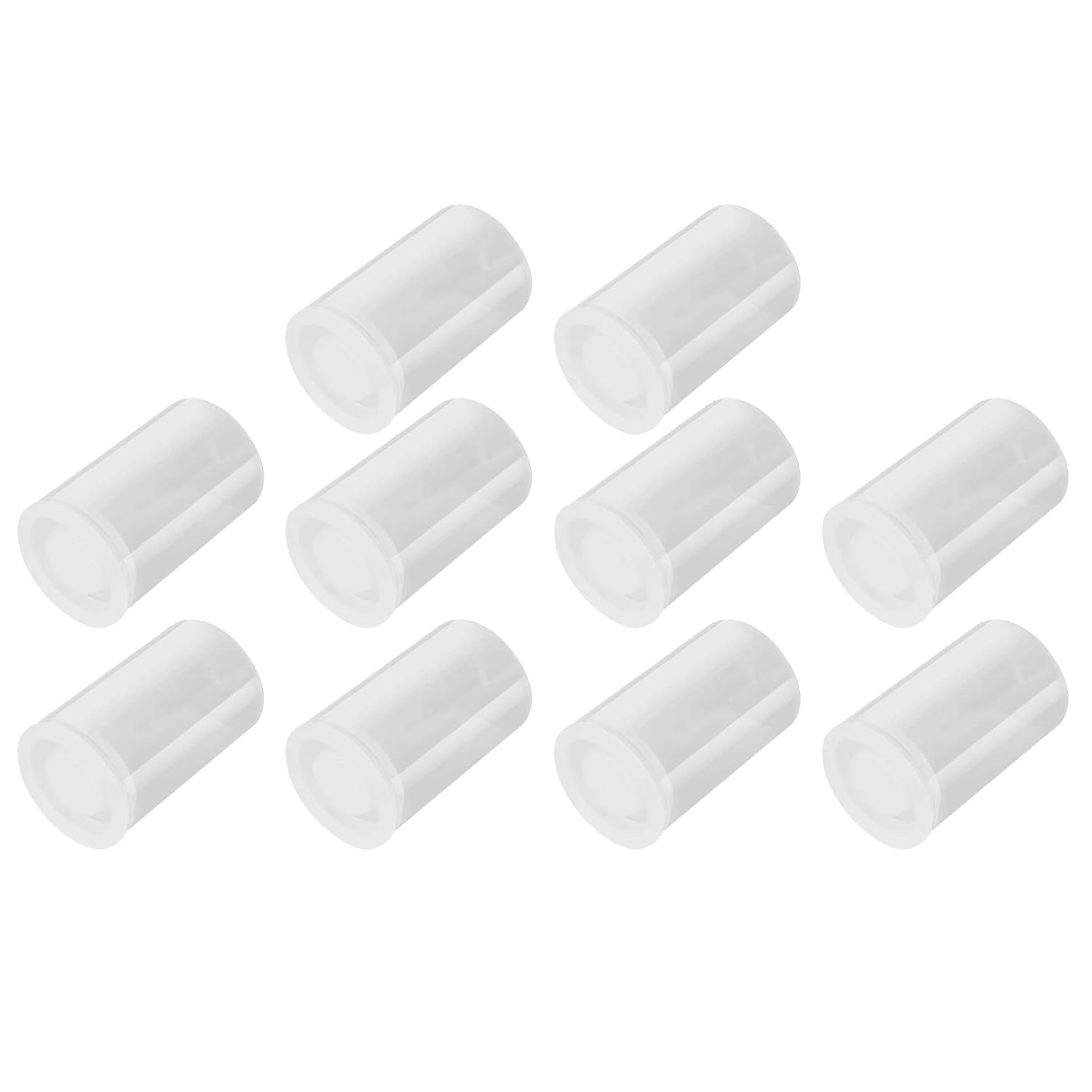 Film Canister Plastic,10 PCS 33mm Camera Film Cannisters with Lids Empty Camera Reel Containers Empty Small Film Cans for Scientific Activity Small Accessories White