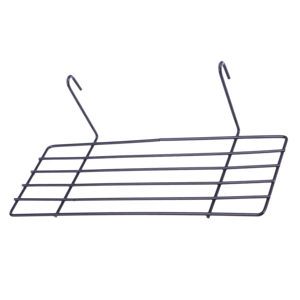 Artibetter Wire Wall Storage Wire Wall Basket Cubicle Accessories Hanging Storage Pannel Wall Grid Accessories Wall Grid Hanging Shelves Black Grid Metal Wall Decor Hanging Table Wall Hanging