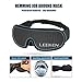 LEEKEN 3D Sleeping Eye Mask - 100% Lights Blockout Sleep Mask for Men Women, Cool Sports Fabric Eye Cover for Travel/Nap/Night Sleeping,Comfortable and Breathable