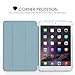 MoKo Case Fit iPad Mini 3/2 / 1, Slim Lightweight Smart Shell Stand Cover with Translucent Frosted Back Protector Fit Apple iPad Mini 1 / Mini 2 / Mini 3, Light Blue (with Auto Wake/Sleep)
