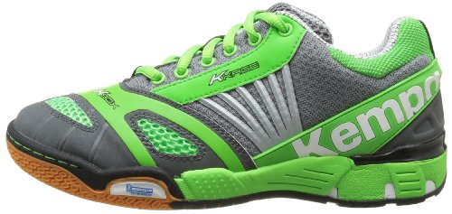 Kempa Women's Hurricane Handball Shoes 37 Eu (4 Damen's Uk) Gray Grau (Grau/Fluo Green/Black 02)